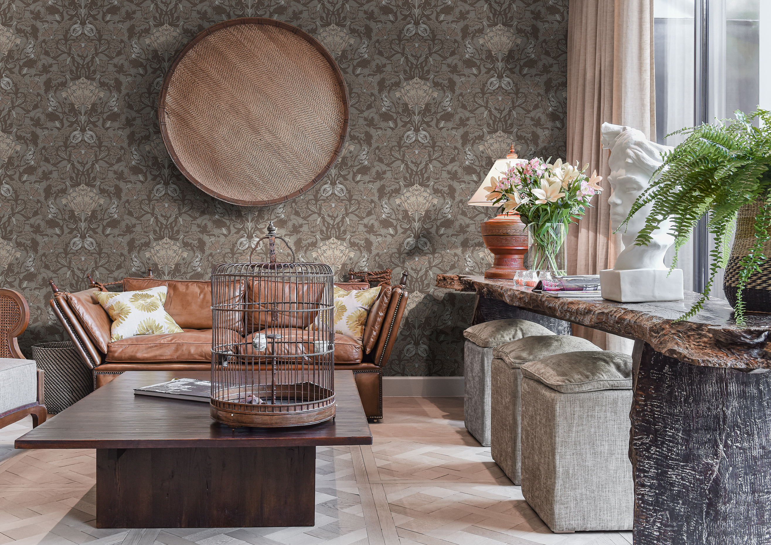 Обои Loymina British Style Garden Tulip Brit 11 010 10,05×1 фото в интерьере